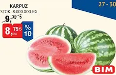 KARPUZ KG fiyat ve kampanya bilgisi